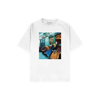 Metro Beyaz Oversize Unisex T-shirt