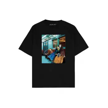 Metro Siyah Oversize Unisex T-shirt