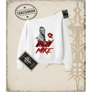 MIKE Kadın Kayık Yaka Sweatshirt