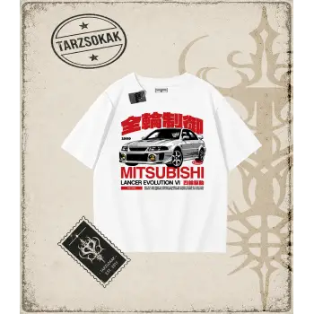 MITSUBISHI EVO VI Oversize Unisex Tişört