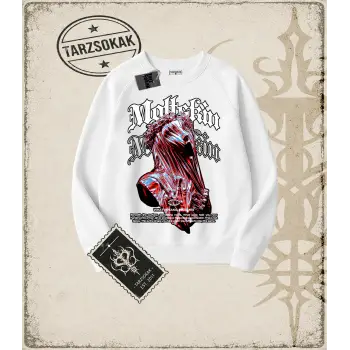 MOLTSKIN Oversize Unisex Bisiklet Yaka Sweatshirt