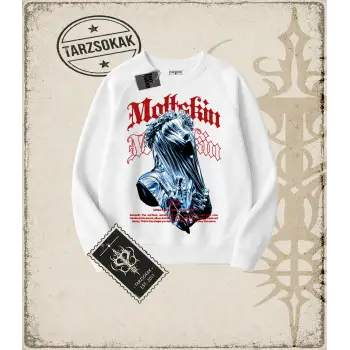 MOLTSKIN Oversize Unisex Bisiklet Yaka Sweatshirt