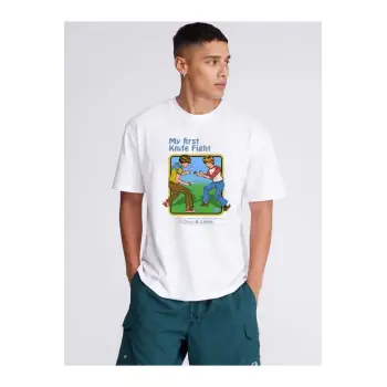 My First Knife Fight Baskılı Tshirt