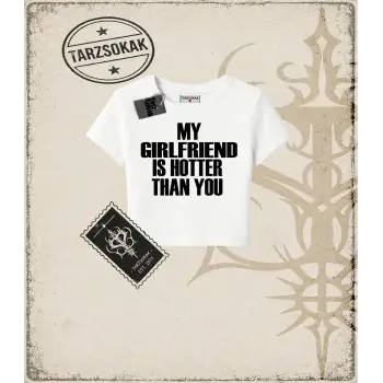 MY GIRFLFRIEND Kadın Baby Tee