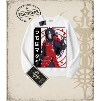 Naruto Anime Baskılı Oversize Unisex Bisiklet Yaka Sweatshirt