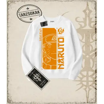 Naruto Anime Baskılı Oversize Unisex Bisiklet Yaka Sweatshirt
