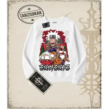Naruto Anime Baskılı Oversize Unisex Bisiklet Yaka Sweatshirt
