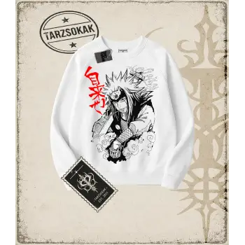 Naruto Anime Baskılı Oversize Unisex Bisiklet Yaka Sweatshirt