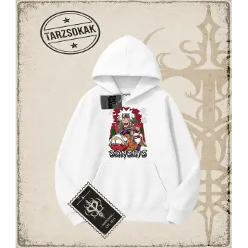 Naruto Anime Baskılı Oversize Unisex Kapşonlu Sweatshirt