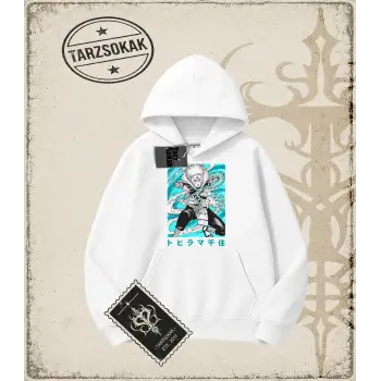 Naruto Anime Baskılı Oversize Unisex Kapşonlu Sweatshirt