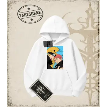 Naruto Anime Baskılı Oversize Unisex Kapşonlu Sweatshirt