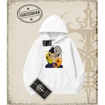 Naruto Anime Baskılı Oversize Unisex Kapşonlu Sweatshirt