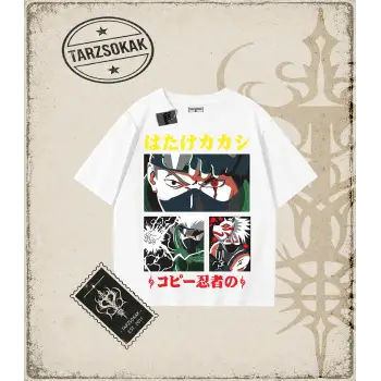 Naruto Anime Baskılı Oversize Unisex Tişört