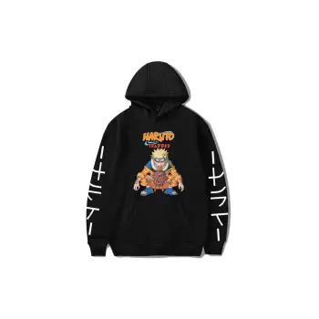 Naruto Temalı Unisex Kapşonlu Model81 13912 Siyah