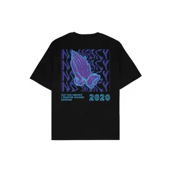 No Mercy Siyah Oversize Unisex T-shirt
