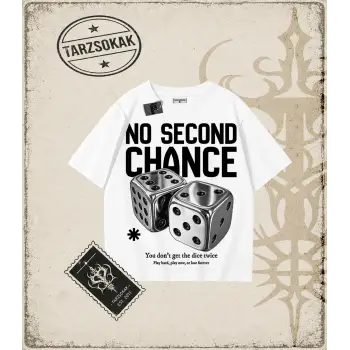 NO SECOND CHANCE Oversize Unisex Tişört