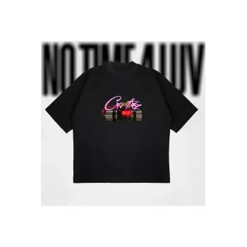 No Time 4 Luv Oversize Unisex Pamuklu Nefes Alan Kalın Kumaşlı