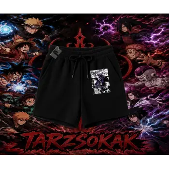 Obito uchiha Naruto Anime Karakteri Unisex Şort Beyaz