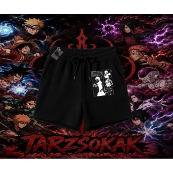 Obito uchiha Naruto Anime Karakteri Unisex Şort Beyaz