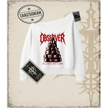 OBSERVER Kadın Kayık Yaka Sweatshirt