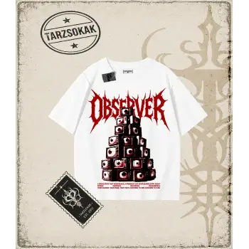 OBSERVER Oversize Unisex Tişört