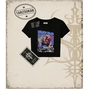 One Piece Anime Karakterleri  Kadın Baby Tee Beyaz