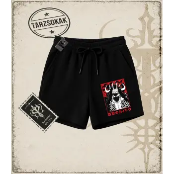 One Piece Anime Karakterleri  Unisex Şort Beyaz