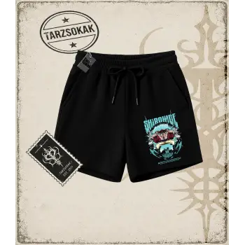 One Piece Anime Karakterleri  Unisex Şort Beyaz