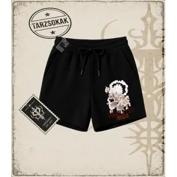 One Piece Anime Karakterleri  Unisex Şort Beyaz