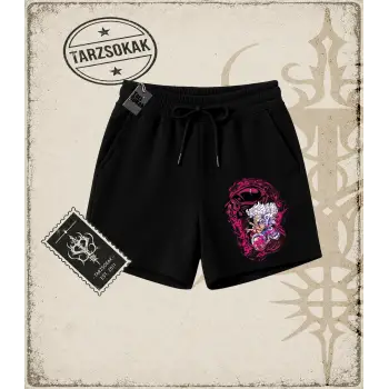 One Piece Anime Karakterleri  Unisex Şort Beyaz