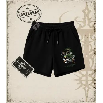One Piece Anime Karakterleri  Unisex Şort Beyaz