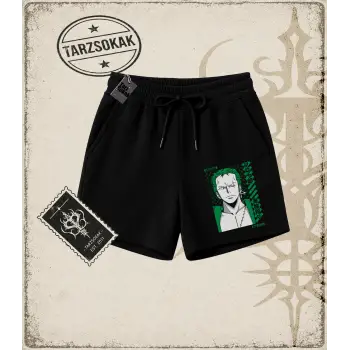 One Piece Anime Karakterleri  Unisex Şort Beyaz