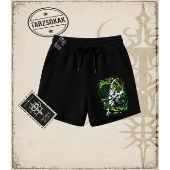 One Piece Anime Karakterleri Unisex Şort Beyaz