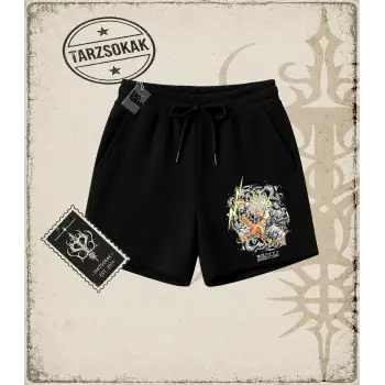 One Piece Anime Karakterleri  Unisex Şort Beyaz