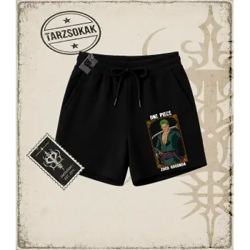 One Piece Anime Karakterleri  Unisex Şort Beyaz