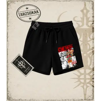 One Piece Anime Karakterleri  Unisex Şort Beyaz