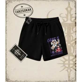 One Piece Anime Karakterleri  Unisex Şort Beyaz