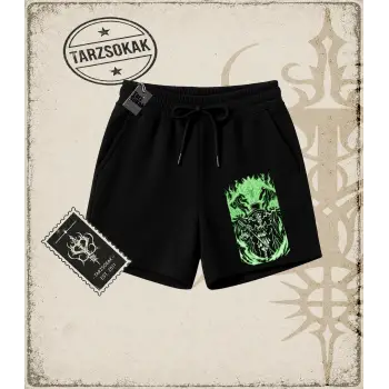 One Piece Anime Karakterleri  Unisex Şort Beyaz