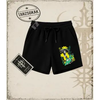 One Piece Anime Karakterleri  Unisex Şort Beyaz