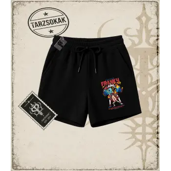 One Piece Anime Karakterleri  Unisex Şort Beyaz