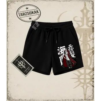 One Piece Anime Karakterleri  Unisex Şort Beyaz