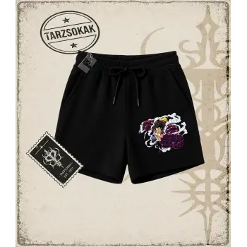 One Piece Anime Karakterleri  Unisex Şort Beyaz