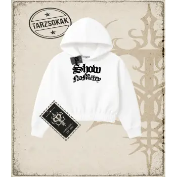 ONI Kadın Crop Kapşonlu Sweatshirt