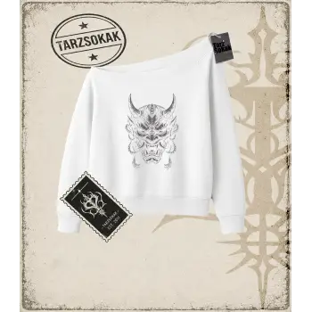 ONI  Kadın Kayık Yaka Sweatshirt