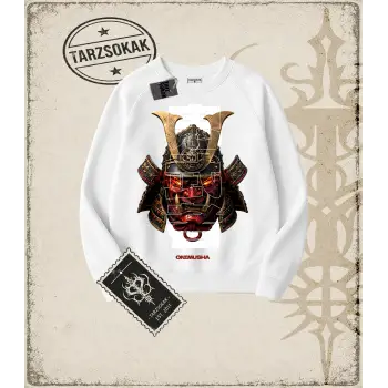 ONIMUSHA Oversize Unisex Bisiklet Yaka Sweatshirt