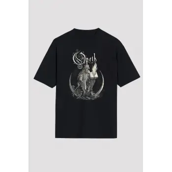 Opeth Siyah Unisex Oversize Tişört T-shirt