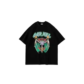 Over Kill Baskılı Oversize Unisex Siyah