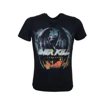 Over Kill Iron Bound Metal Band Baskılı Penye Tişört