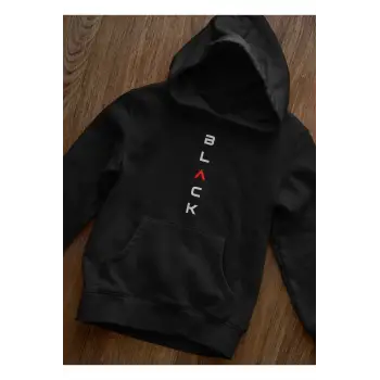 Oversize Araba Nissan Tasarım Baskılı Kapüşonlu Sweatshirt Hoodie Siyah