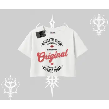 Oversize Crop Tshirt Authentic Denim Original